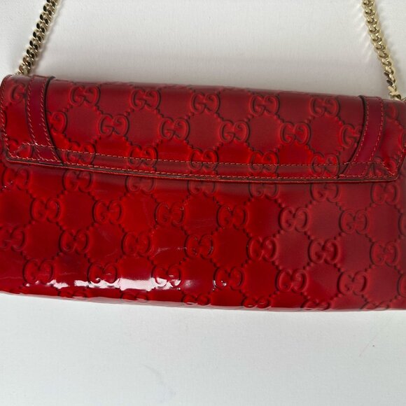 Gucci Broadway Evening Bag Enamel Red - Picture 5 of 7